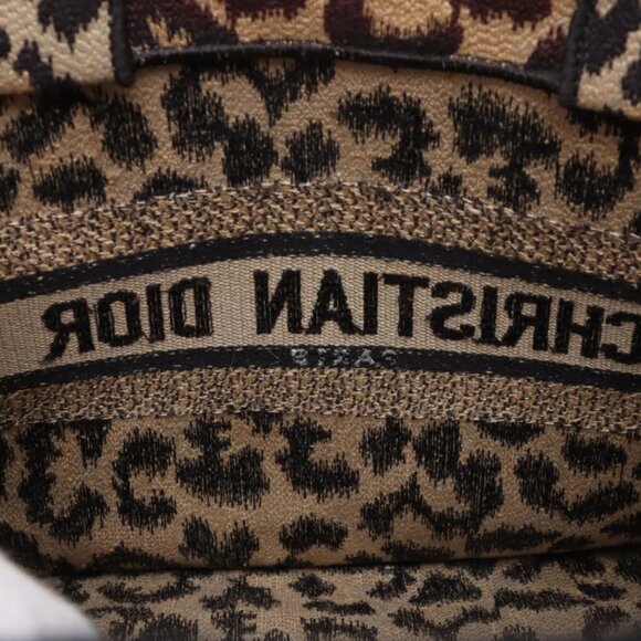 Christian Dior Leopard Small Canvas Book Tote Bag - Picture 9 of 11